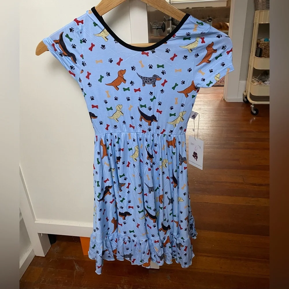 Bamboo Twirl Dress - Girls Size 7T - Picture 1 of 3